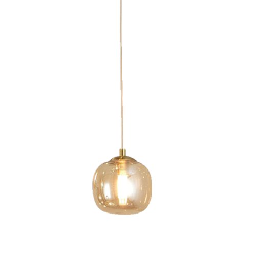Lampada Sospesa Oko color Ámbar 1 Luz Ø12Cm - Lampada sospesa - UKUKHOME.com