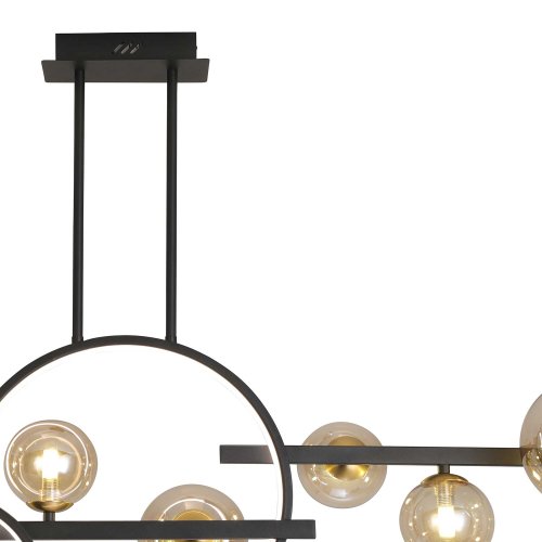 Lampada Sospesa 8 Luces Stella color Negro - Lampada sospesa - UKUKHOME.com