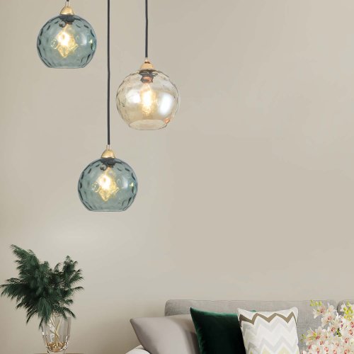 Lampada Sospesa 1 Luz Lyria Ámbar - Lampada sospesa - UKUKHOME.com