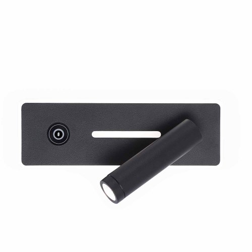 Applique LED Táctil Negro 19,5Cm Irati - Applique LED - UKUKHOME.com