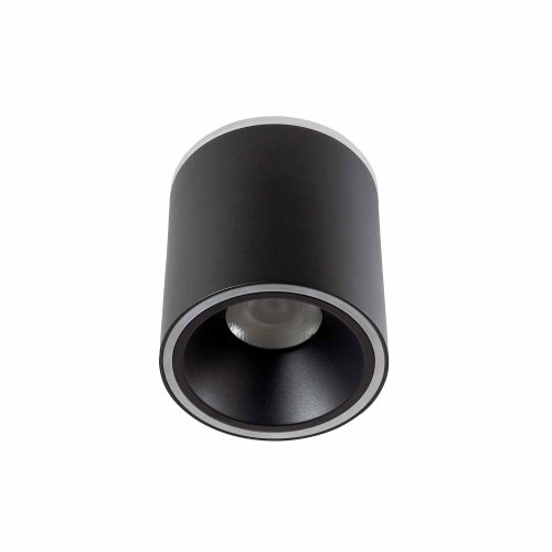 Foco Led de Superficie Cilíndrico Ø9Cm color Negro Trent - Faretto LED da superficie - UKUKHOME.com
