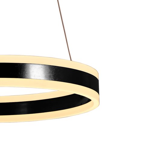 Lampada da Soffitto Led Negra Ø50Cm Zirka - Illuminazione da soffitto LED - UKUKHOME.com