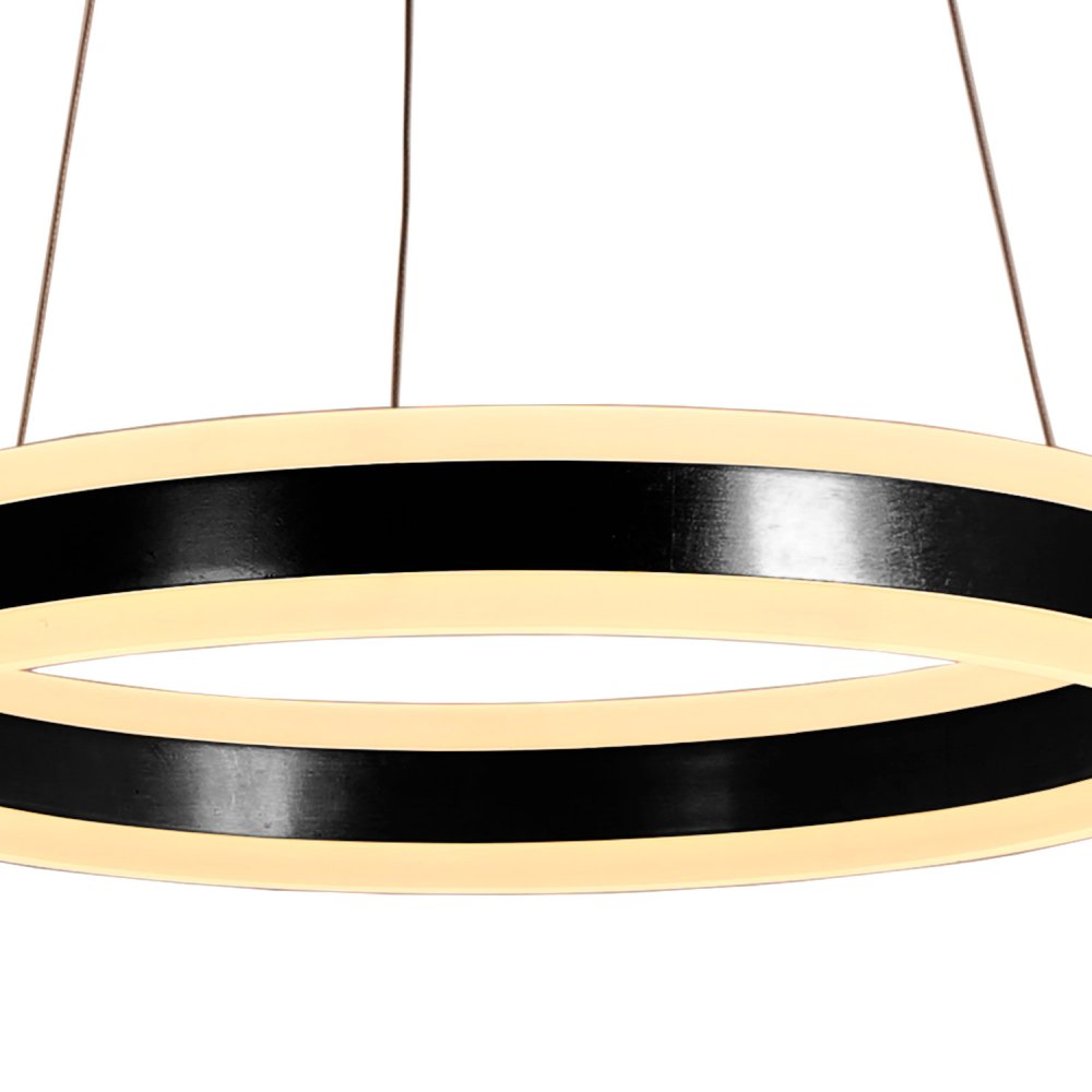 Lampada da Soffitto Led Negra Ø50Cm Zirka - Illuminazione da soffitto LED - UKUKHOME.com