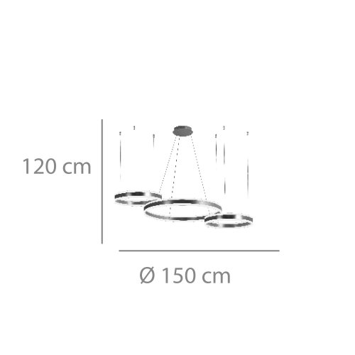 Lampada da Soffitto Led Dorada Ø50Cm Zirka - Illuminazione da soffitto LED - UKUKHOME.com