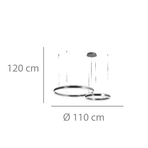 Lampada da Soffitto Led Dorada Ø50Cm Zirka - Illuminazione da soffitto LED - UKUKHOME.com