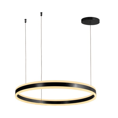 Lampada da Soffitto Led Negra Ø80Cm Zirka - Illuminazione da soffitto LED - UKUKHOME.com