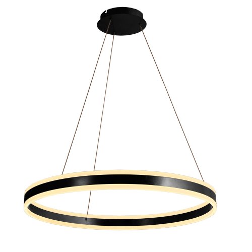 Lampada da Soffitto Led Negra Ø80Cm Zirka - Illuminazione da soffitto LED - UKUKHOME.com