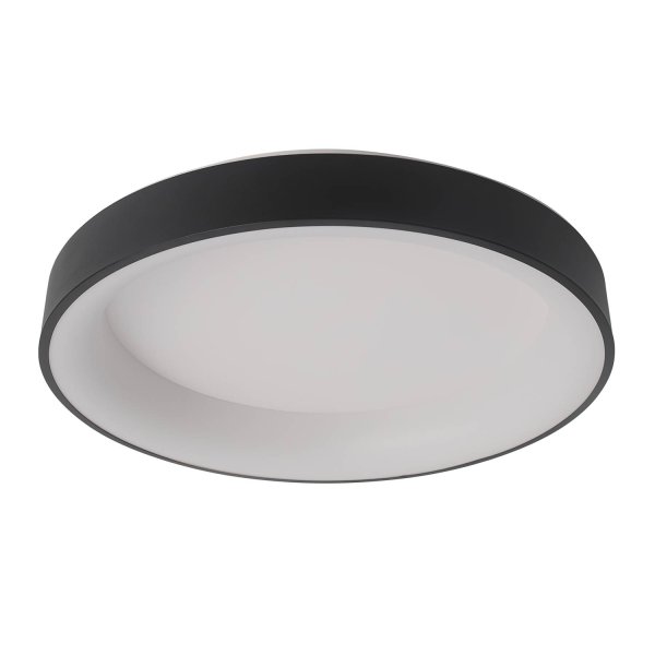 Plafoniera LED Regulable 50W Ø60Cm color Negro Wesler - Illuminazione da soffitto LED - UKUKHOME.com 2