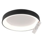 Plafoniera LED Regulable 50W Ø60Cm color Negro Wesler - Illuminazione da soffitto LED - UKUKHOME.com