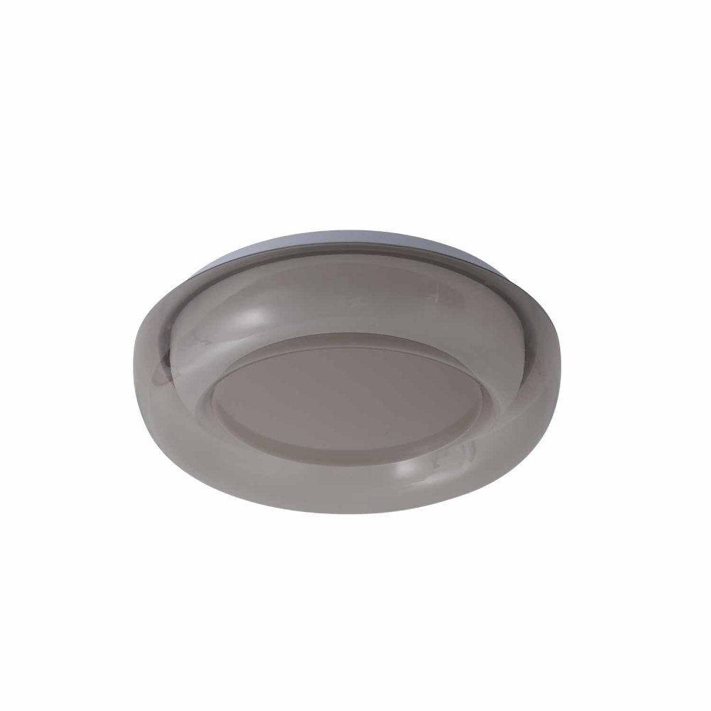 Plafoniera LED Redondo 20W Regulable Ø30Cm Blanco y Fumé Sinai - Illuminazione da soffitto LED - UKUKHOME.com