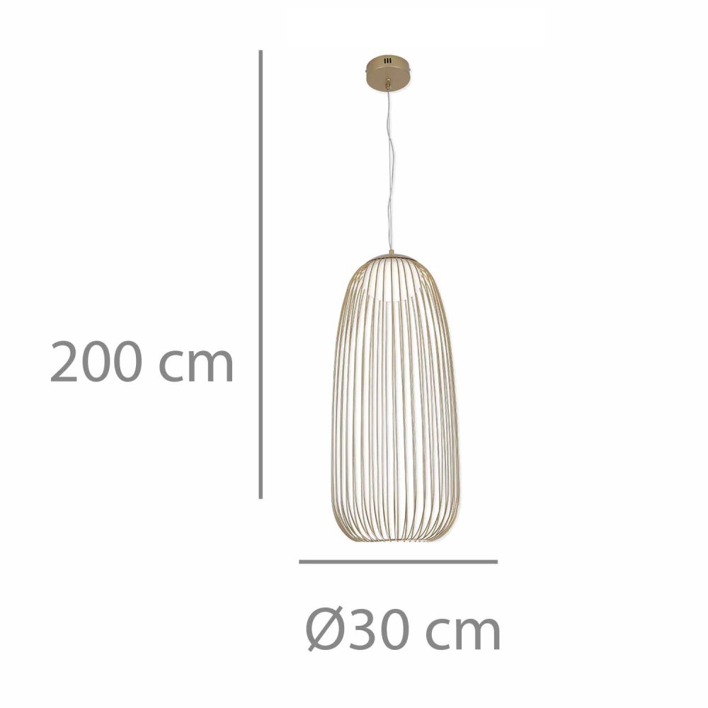 Lampada da Soffitto Led Nébula color Dorado - Illuminazione da soffitto LED - UKUKHOME.com