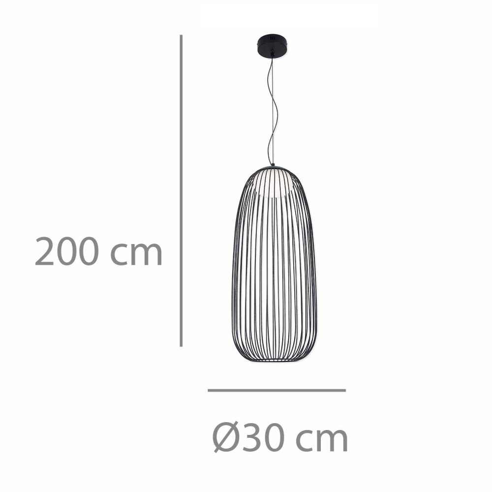 Lampada da Soffitto Led Nébula color Negro - Illuminazione da soffitto LED - UKUKHOME.com