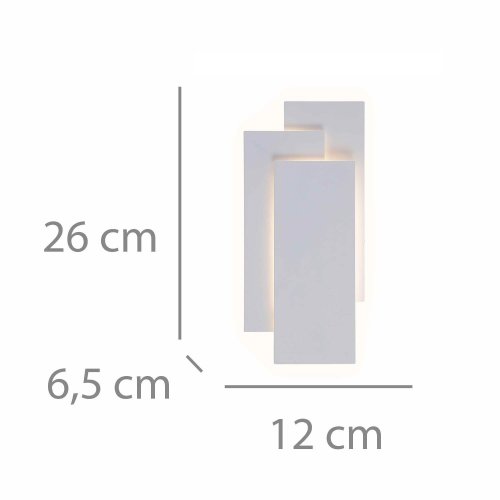 Applique LED Decorativo Blanco Onyx - Applique LED - UKUKHOME.com