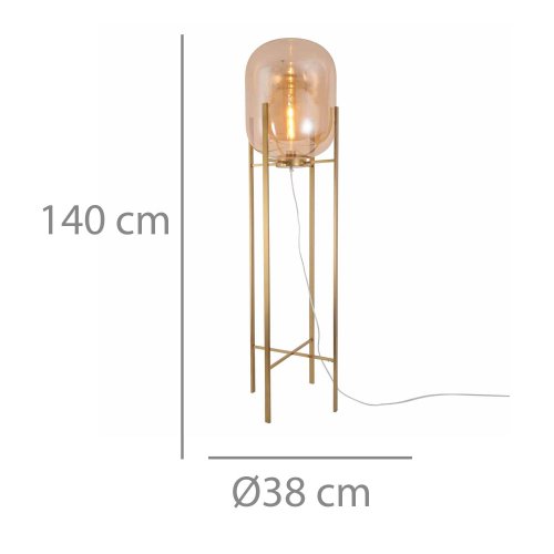Lampada da Terra Aurora color Dorado - Lampada da terra - UKUKHOME.com