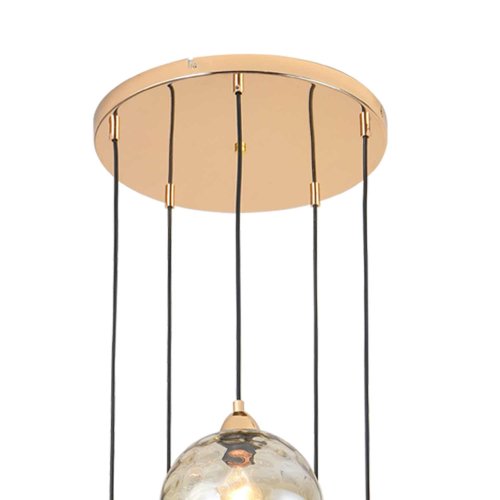 PLAFONIERA 5 LUCI LYRIA MULTICOLORE | Ukukhome