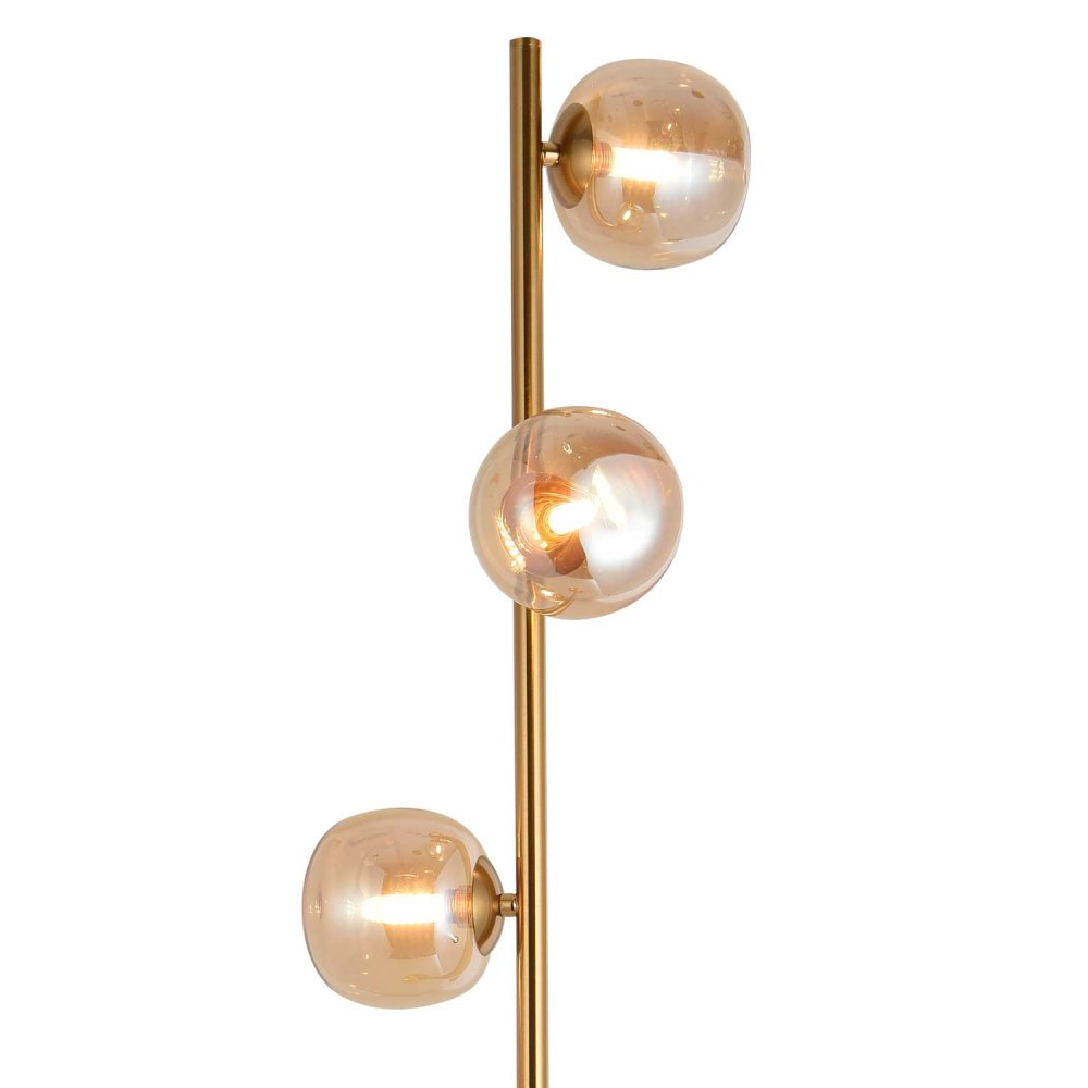 LAMPADA DA TERRA 3 LUCI OKO AMBRA | Ukukhome