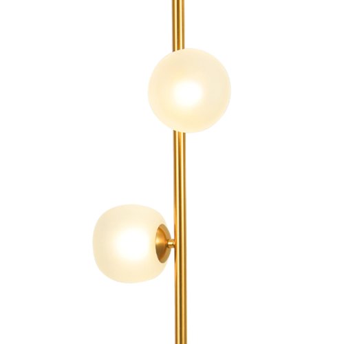 LAMPADA DA TERRA 3 LUCI OKO BIANCA E ORO | Ukukhome