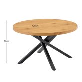 Tavolo Allungabile Ingrid 120-160 Gambe Nere | Ukukhome