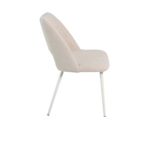 Sedia Imbottita Nanna Sabbia Gambe Avorio | Ukukhome