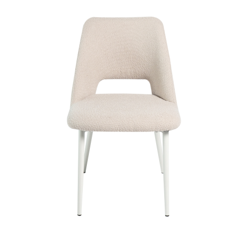 Sedia Imbottita Nanna Sabbia Gambe Avorio | Ukukhome