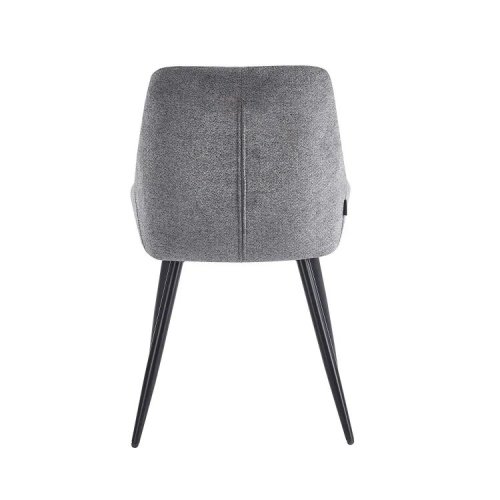 Sedia Imbottita Alma Grigia Gambe Nere | Ukukhome