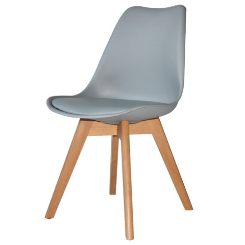 SILLA NEW TOWER WOOD GRIS - Cadeiras Tower 