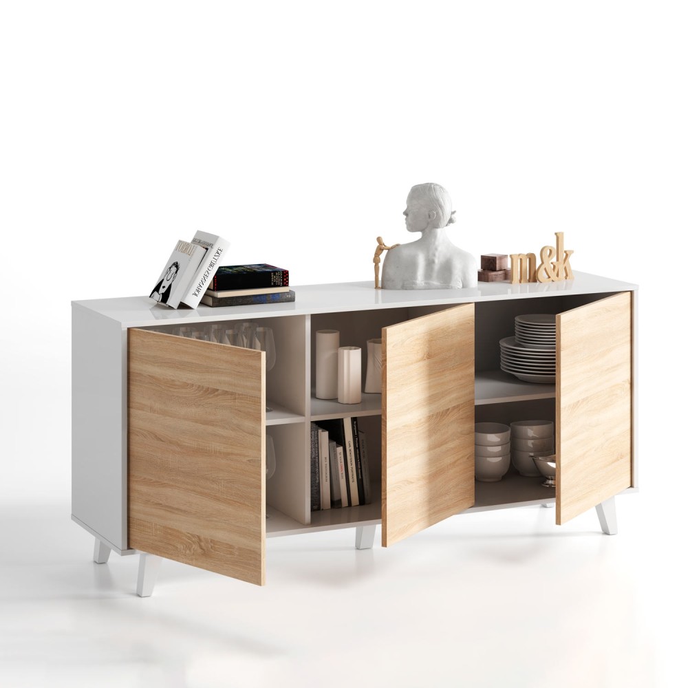 APARADOR 3 PORTAS ZAIKEN PLUS