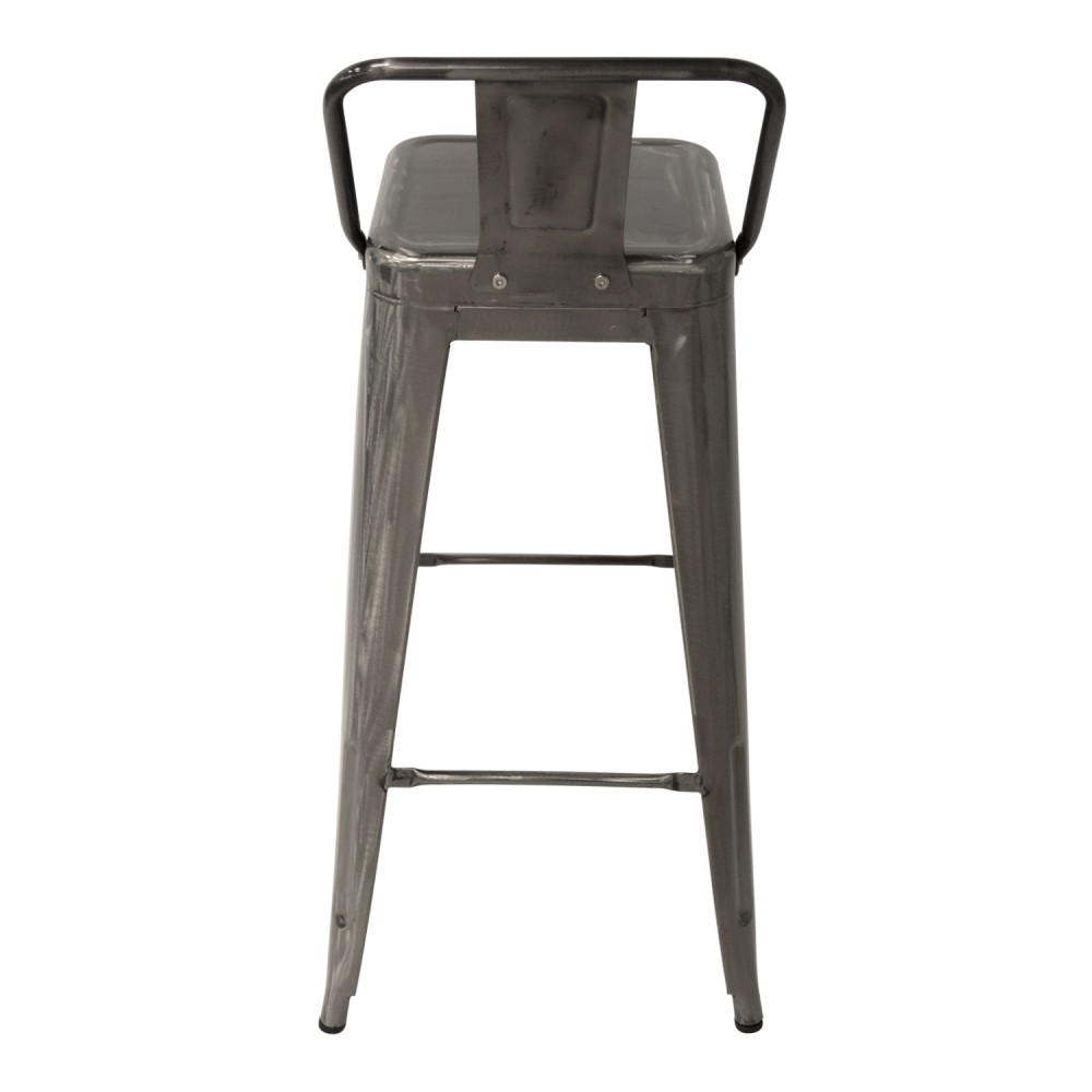 TABURETE LANK INDUSTRIAL CON RESPALDO METÃLICO