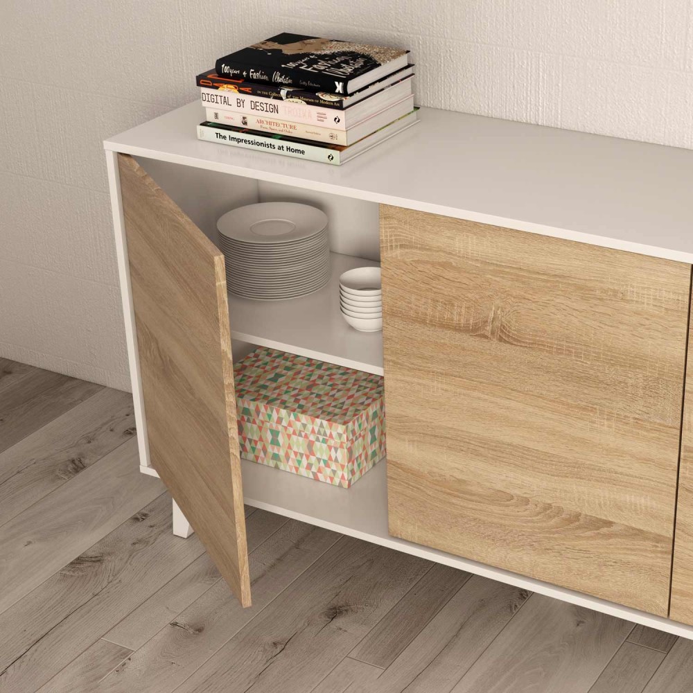 APARADOR 3 PORTAS ZAIKEN PLUS