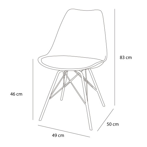 CADEIRA TOWER MÉTAL - Cadeiras Tower 