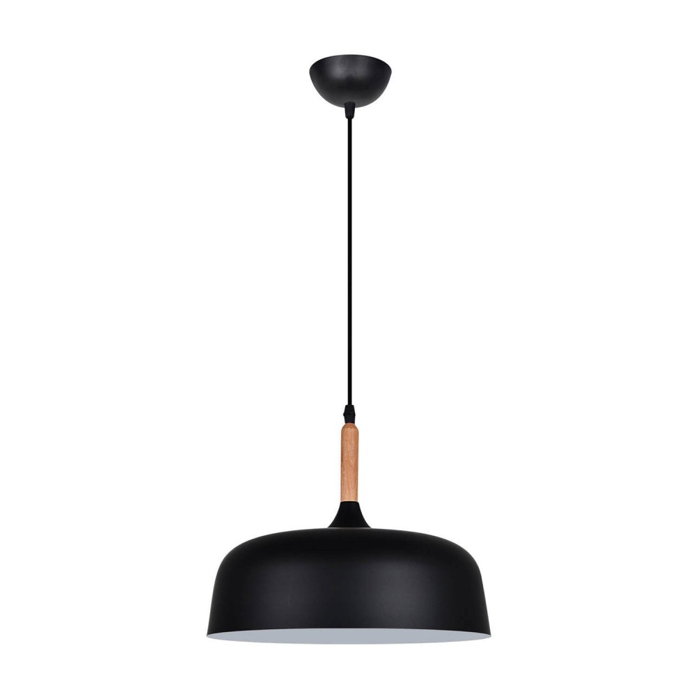 CANDEEIRO DE TETO UNAX PRETO 32 CM