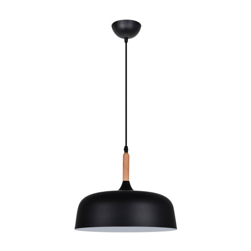 CANDEEIRO DE TETO UNAX PRETO 32 CM