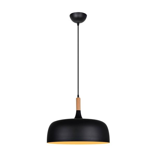 CANDEEIRO DE TETO UNAX PRETO 48 CM 2