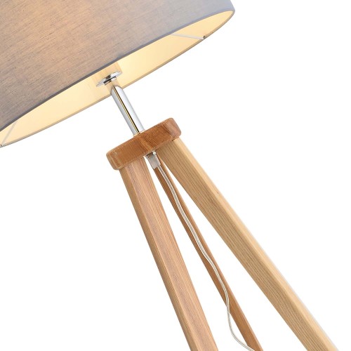 LÃMPARA DE PIE MUNSSA GRIS