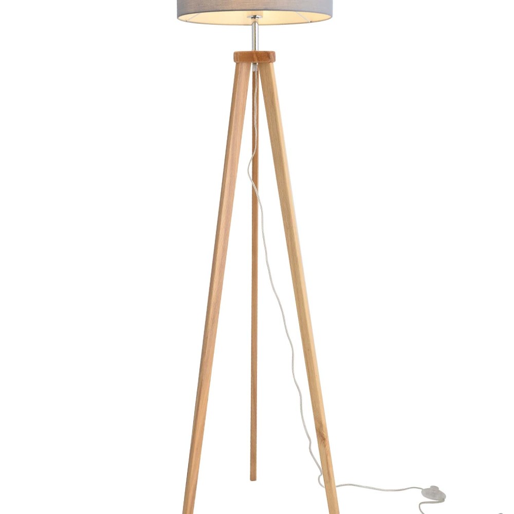 LÃMPARA DE PIE MUNSSA GRIS