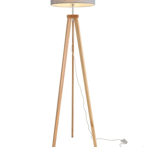 LÃMPARA DE PIE MUNSSA GRIS