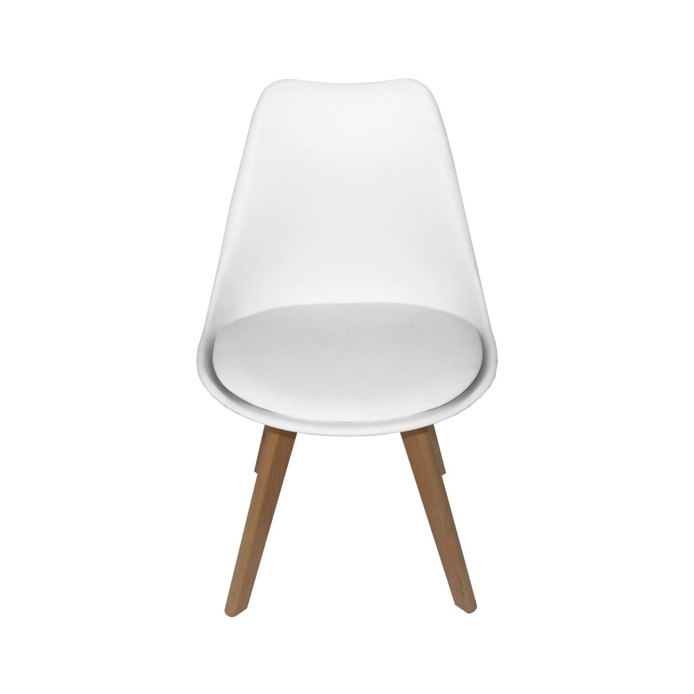 PACK 2 SILLAS NEW TOWER WOOD BLANCAS - Packs de cadeiras 