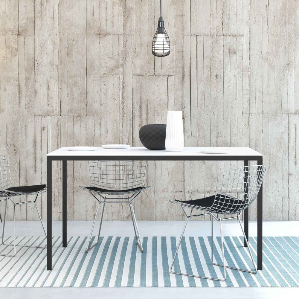 MESA KAEL NEGRA 140X90 CM