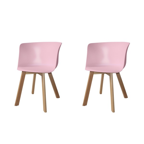 PACK 2 CADEIRÕES WINTER WOOD ROSA