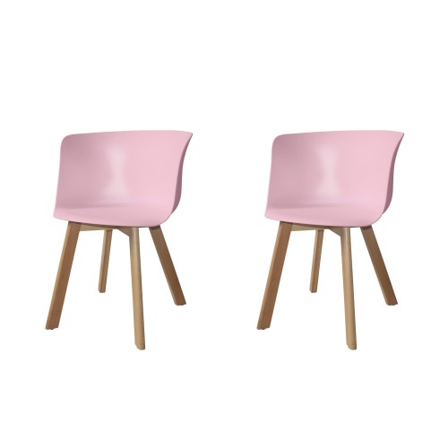 PACK 2 CADEIRÕES WINTER WOOD ROSA