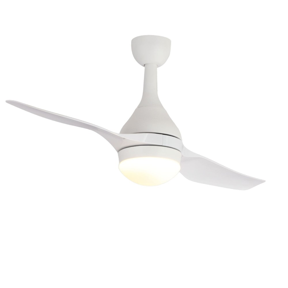 VENTOINHA LED JAN 18W 2 PÁS BRANCO REGULÁVEL MOTOR DC