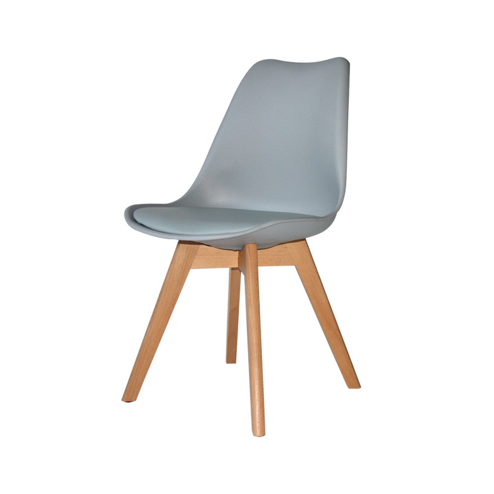 PACK 2 SILLAS NEW TOWER WOOD GRIS EXTRA QUALITY - Packs de cadeiras 