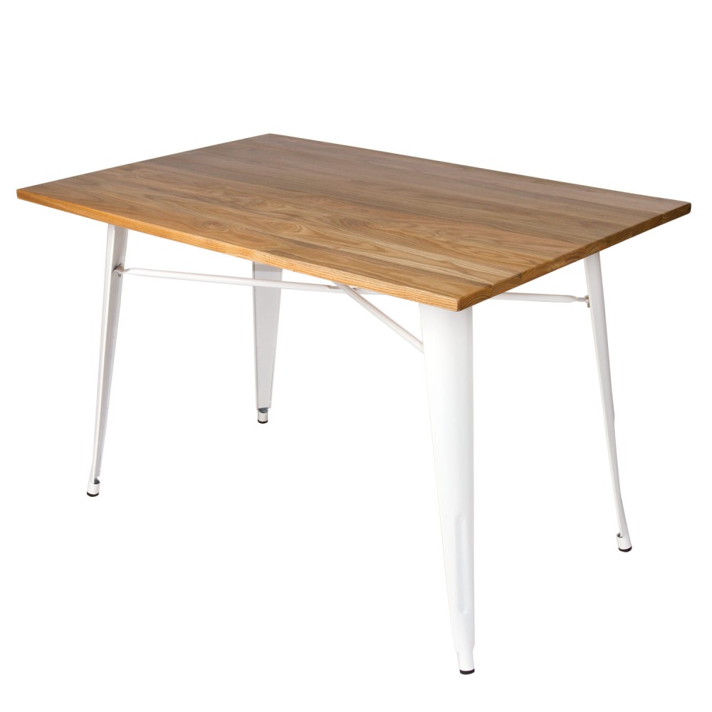 MESA LANK WOOD BLANCA 120 x 80 cm - Mesas de jantar 