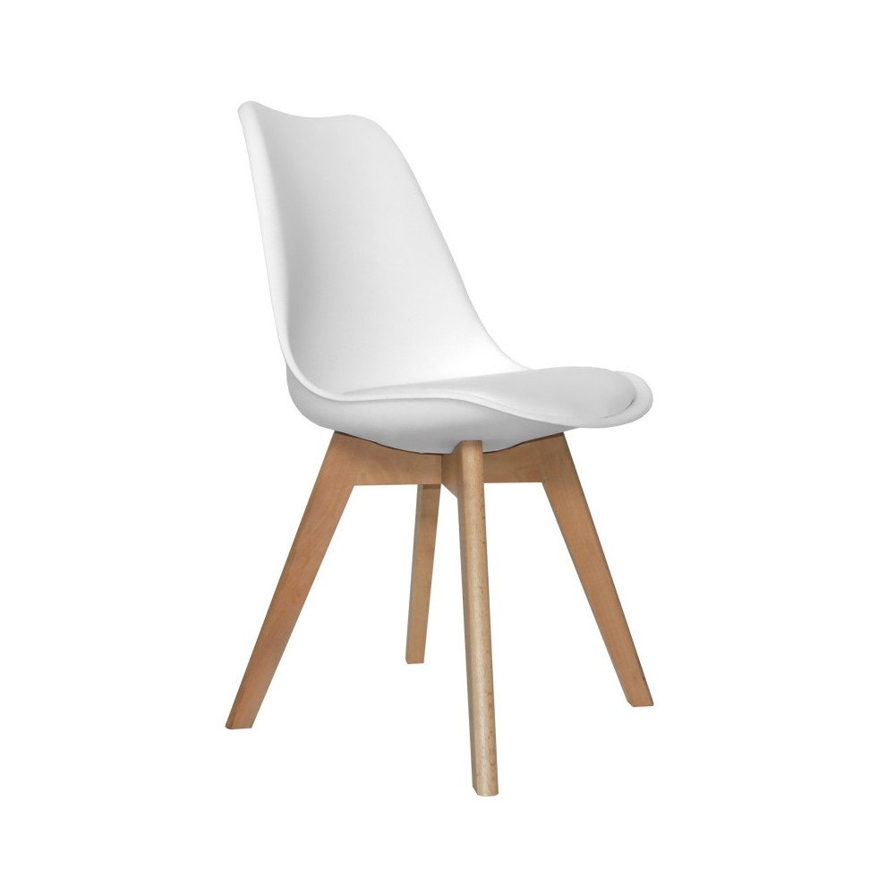 PACK 6 SILLAS NEW TOWER WOOD BLANCAS