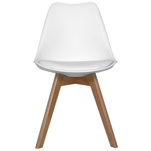 PACK 6 SILLAS NEW TOWER WOOD BLANCAS