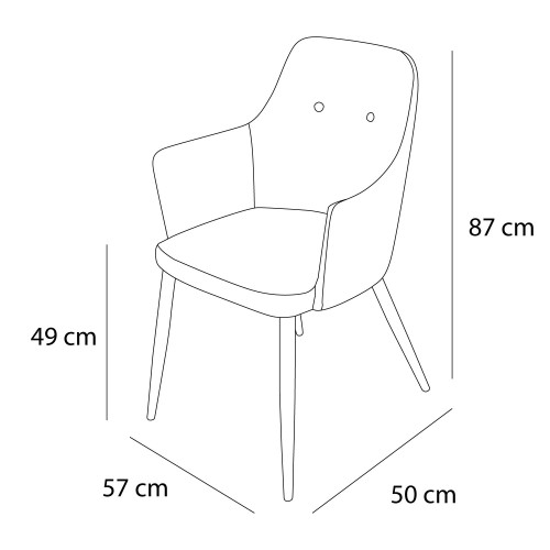 SILLÓN OLAF BLACK - Poltronas 