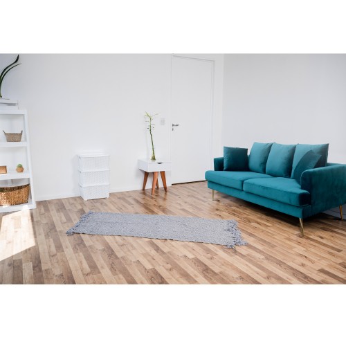 SOFA 3 PLAZAS TERCIOPELO Y PATAS METALICAS - Sofás 