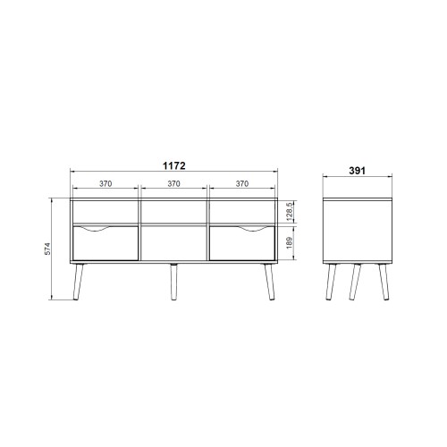 MUEBLE TV DELTA - Móveis de TV 