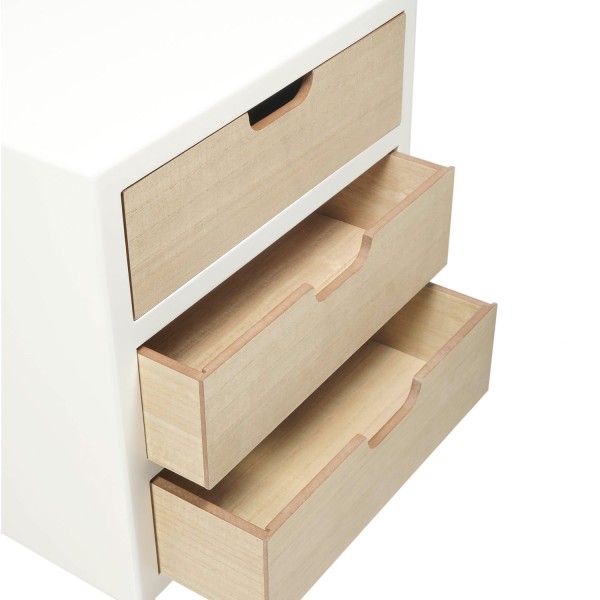 MESINHA DE CABECEIRA  3 GAVETAS AUREL 2