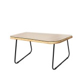 MESA DE CENTRO RAFFLES EM RATTAN DE 90 CM